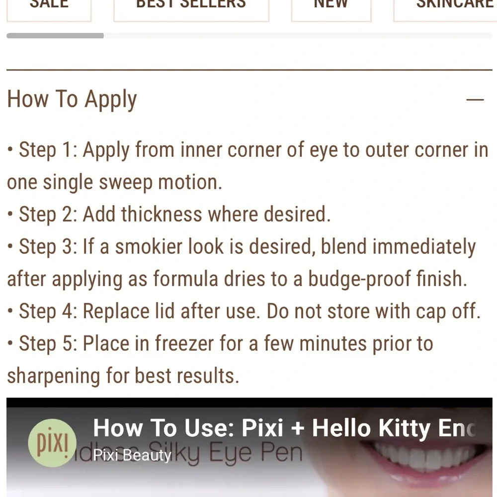 [NEW] Pixi by Petra Endless Silky Eye Pen Crayon (Waterproof) - Lush Lavender